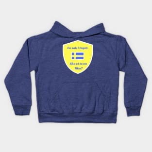 Planing and Priorities - Swedish style Kids Hoodie